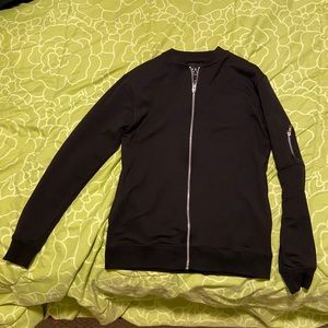 Black zip up jacket